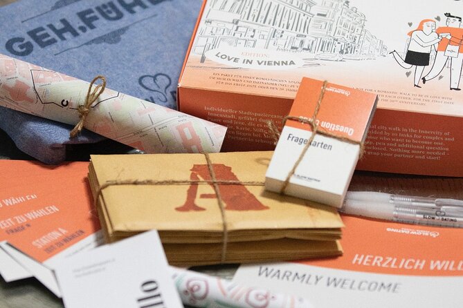 A box for a romantic walk in the city center of Vienna - What’s in the Box, and How the Tasks Make It Feel Romantic