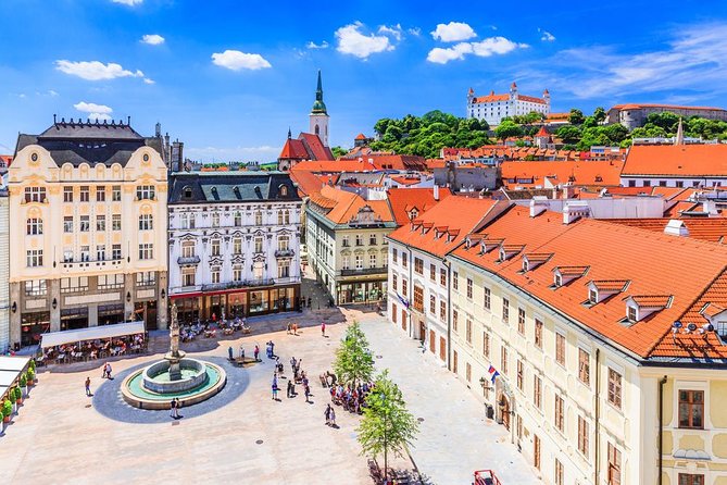 Bratislava Private Tour from Vienna - First stop: Old Town orientation and the skyline views over the river