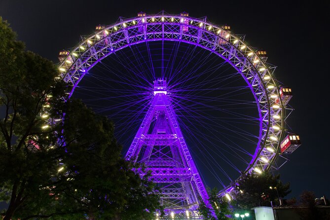 Hotrod Moonlight Tour -evening tour with PRATER ferrys wheel ride - The 2-hour self-drive route: seeing Vienna lit up