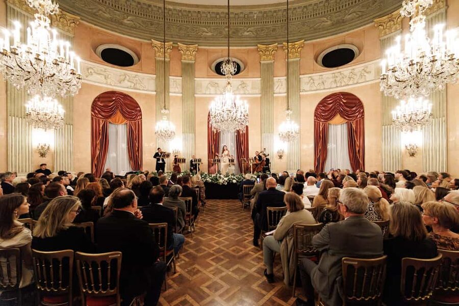 Imperial Gala Concert at Palais Auersperg - Dinner in a palace room: what the menu choices actually look like