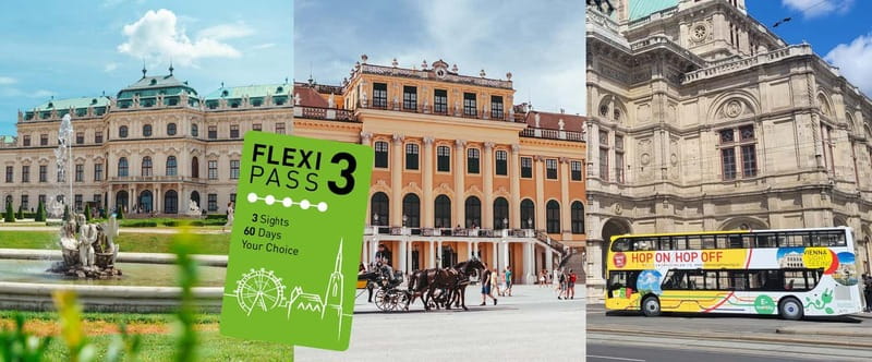 Schönbrunn, Belvedere, HOP ON HOP OFF - Vienna FLEXI Pass - Quick takeaways