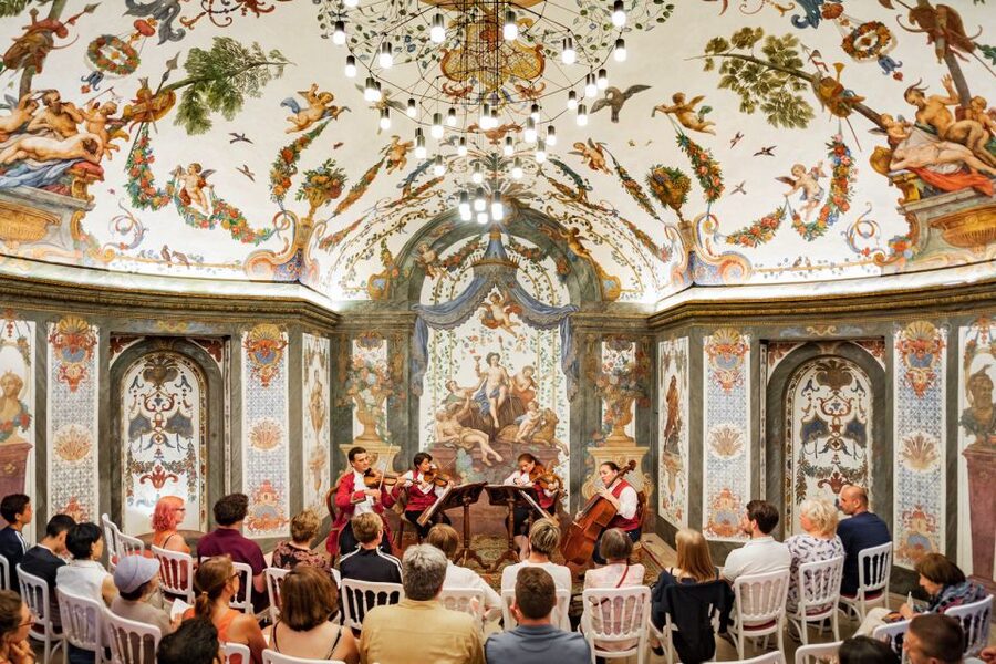 Vienna: Classical Concert at Mozart's First House - Entering the Mozarthaus through the Deutschordenskirche gate