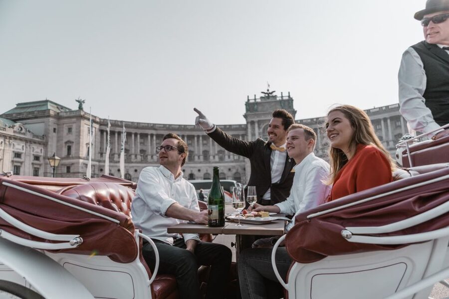 Vienna: Culinary Horse-Drawn Carriage Experience - Meeting at the Albertina Area: Find Augustinerstraße 1 Fast