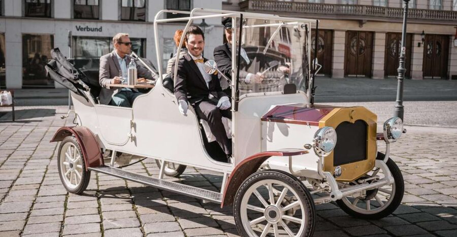 Vienna: Culinary Sightseeing Tour in an Electric Vintage Car - The car stops and how they shape your meal
