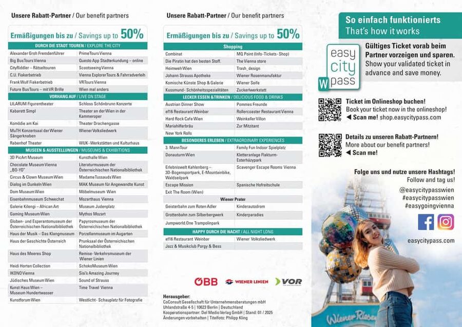 Vienna: EasyCityPass | City Card | Bus Metro Tram | Savings - Getting from point A to point B: metro, trams, and regional trains