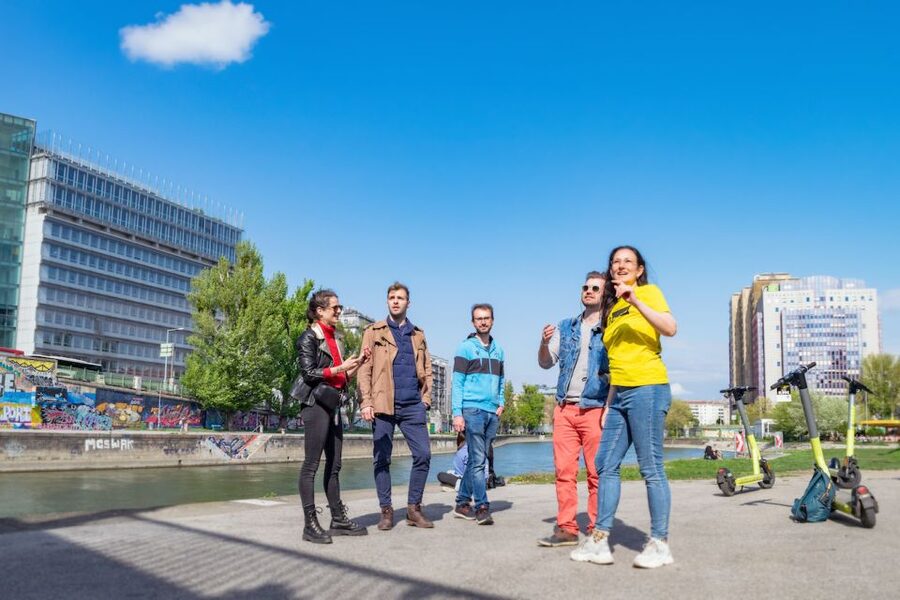 Vienna: Guided Tour by Kick Bike or E-Scooter with a Local - Danube Island with Vienna’s younger crowd