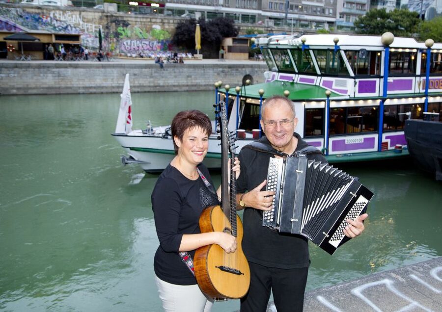 Vienna: Heurigen Cruise with Viennese Songs and Buffet - The Danube Loop and Vienna’s Night Skyline (2nd District Views)