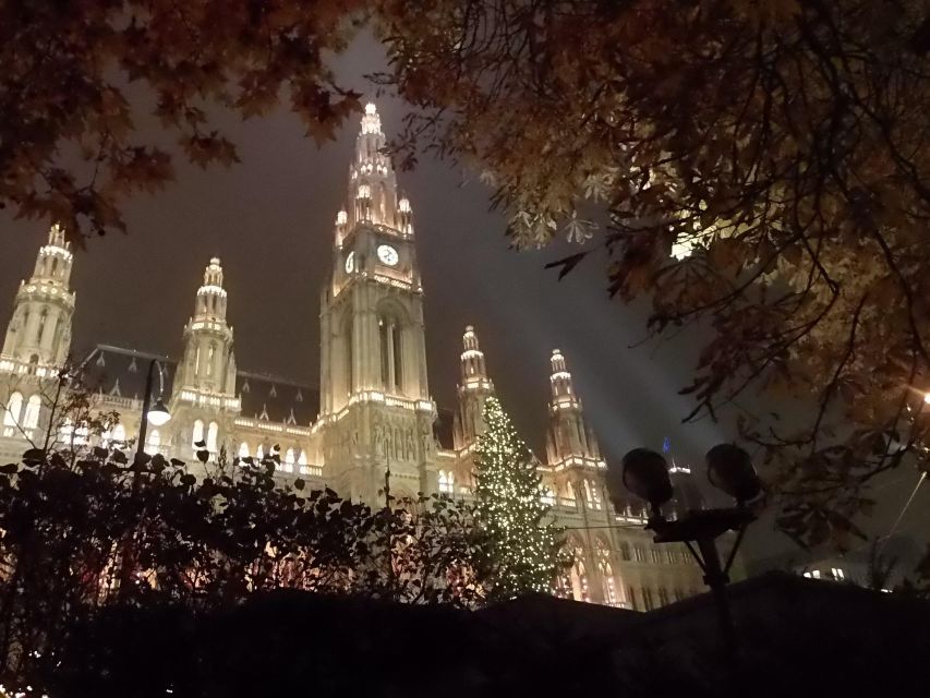 Wien: Tour with locals on the trails of the Christmas Tree - Getting your bearings at the Anker Clock